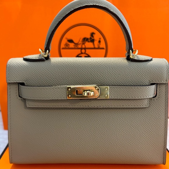 Kelly 35 cm Cognac Togo leather bag with Gold Hardware - Picture 3 of 8